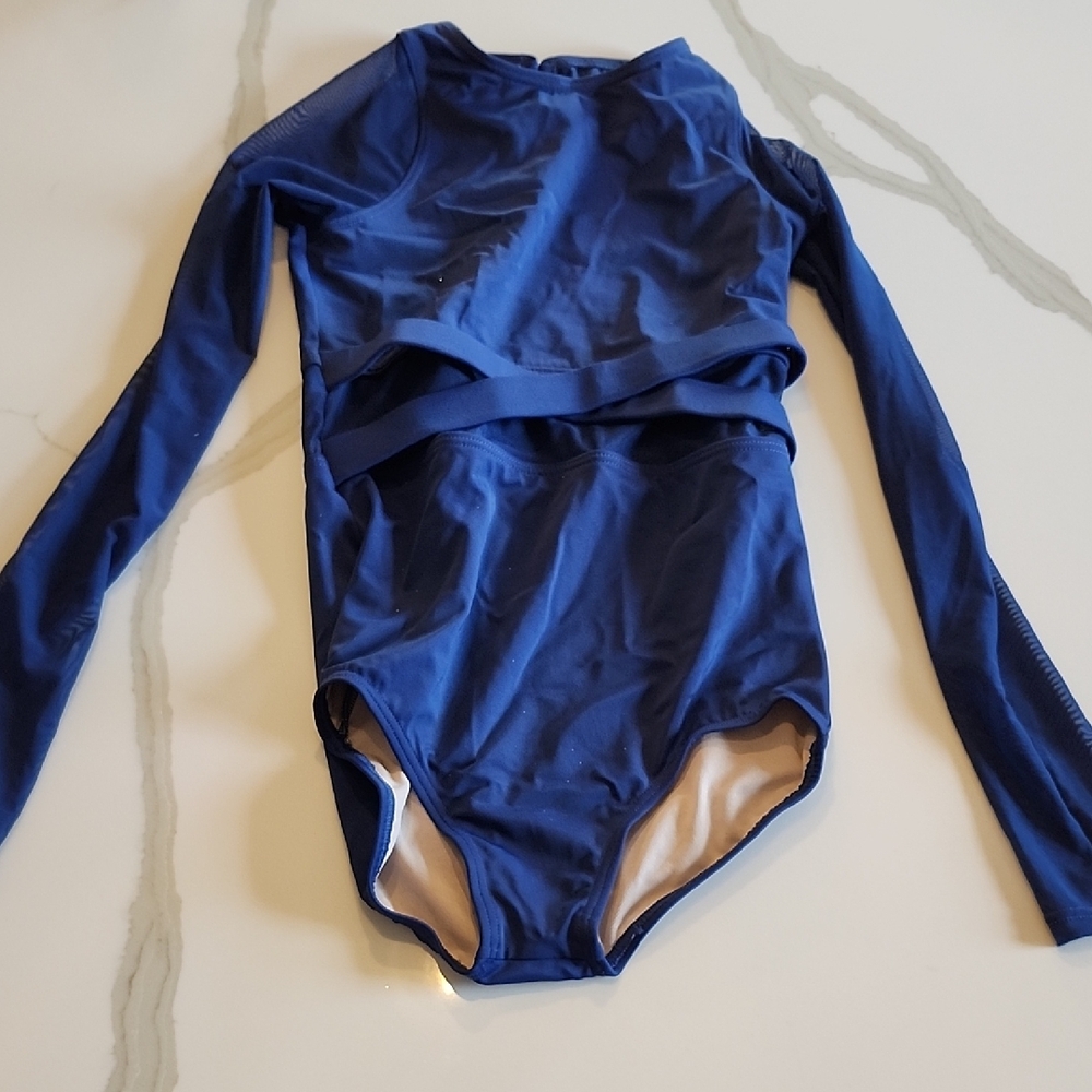 Blue Kids One Piece Leotard -  Child Large